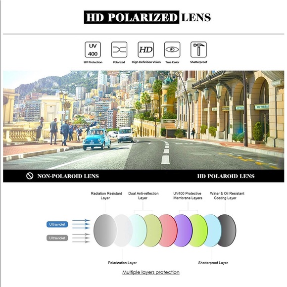 Clubmaster Sunglasses Brown Frame Lens Polarized - Picture 4 of 4